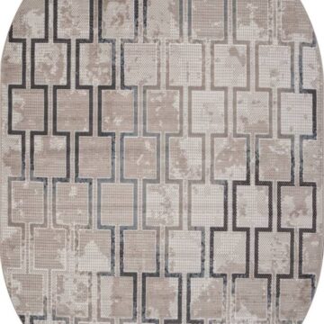 Ковер SIERRA ( СИЕРРА ) F353 - BEIGE-BLUE ( Овал )