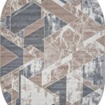 Ковер SIERRA ( СИЕРРА ) F354 - BEIGE-BLUE ( Овал )