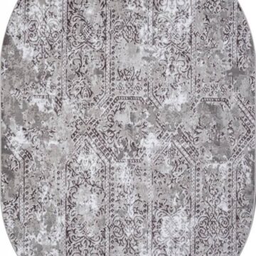 Ковер SILVER ( СИЛЬВЕР ) F390 - GRAY ( Овал )